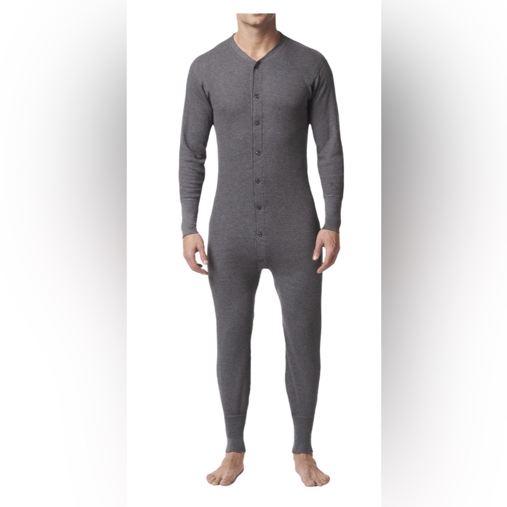 Stanfields Waffle Knit Onsie Long Johns | Butt Flap | size Small